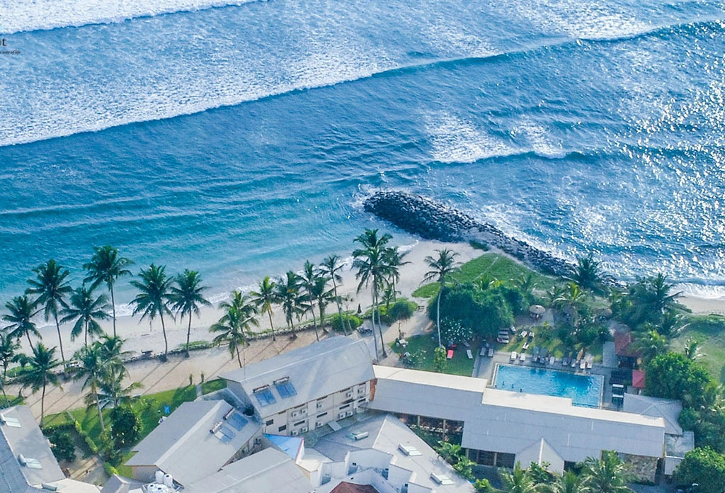 Aerial view of Marshmellow Point Ahangama
