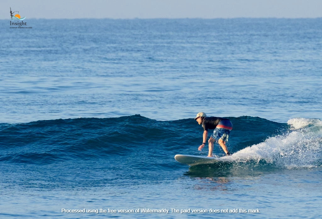 Riding the waves in Ahangama