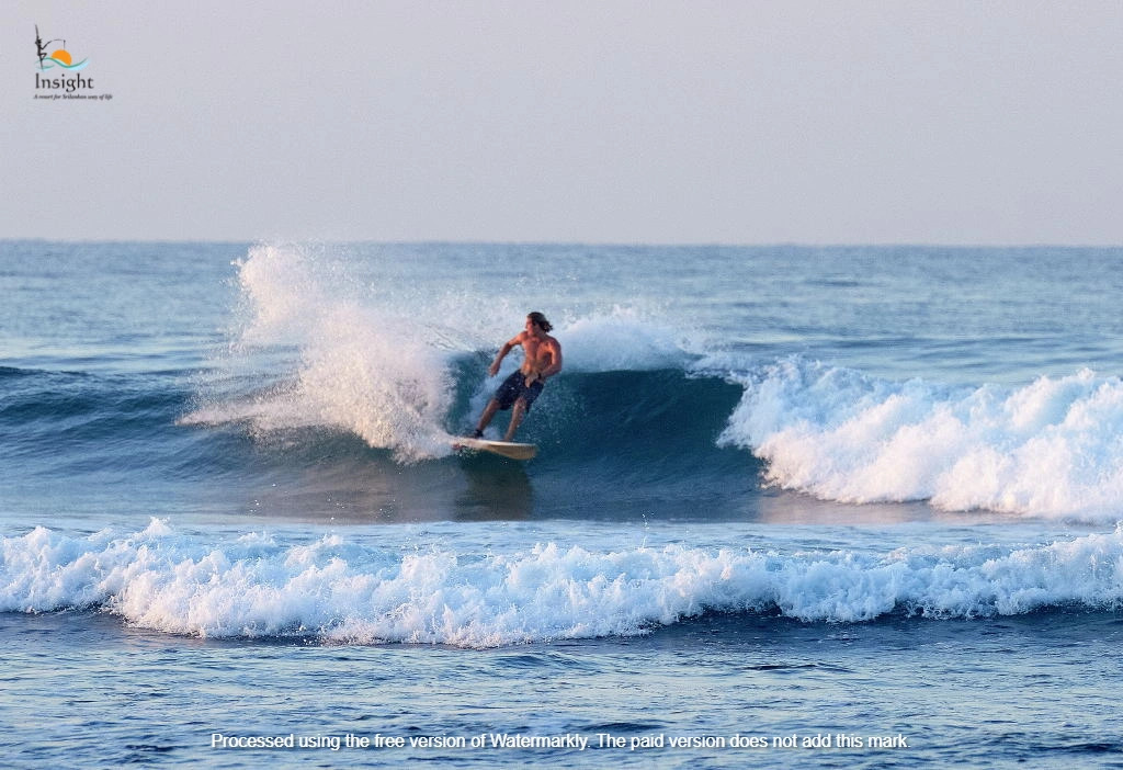 Surfing at Ahangama